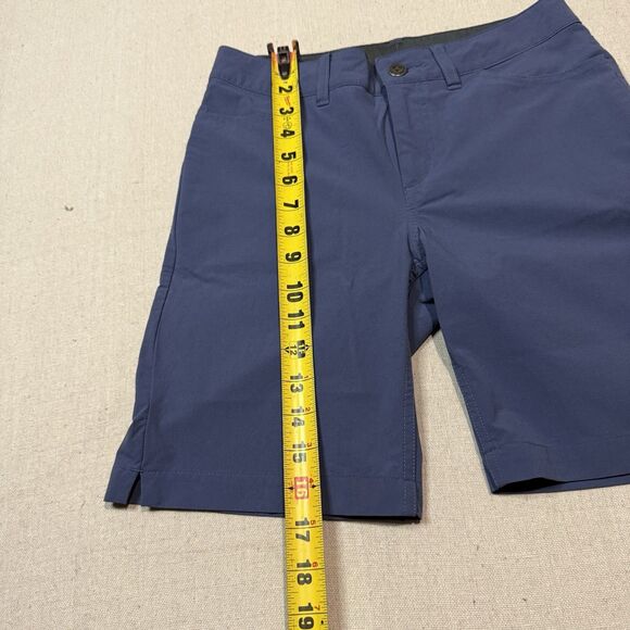 Patagonia Shorts Quandary Womens Size 2 Flat Front Navy Nylon Pockets 8” Inseam - Picture 4 of 7